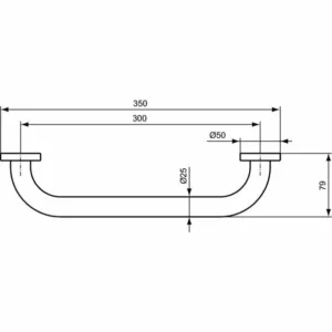 BARA SUSTINERE IOM 300MM CROM