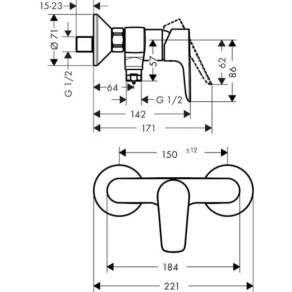 baterie-dus-hansgrohe-talis-e-negru-mat-21647-2.webp