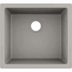 Chiuveta compozit Hansgrohe S51 SilicaTec gri beton 50x45 cm