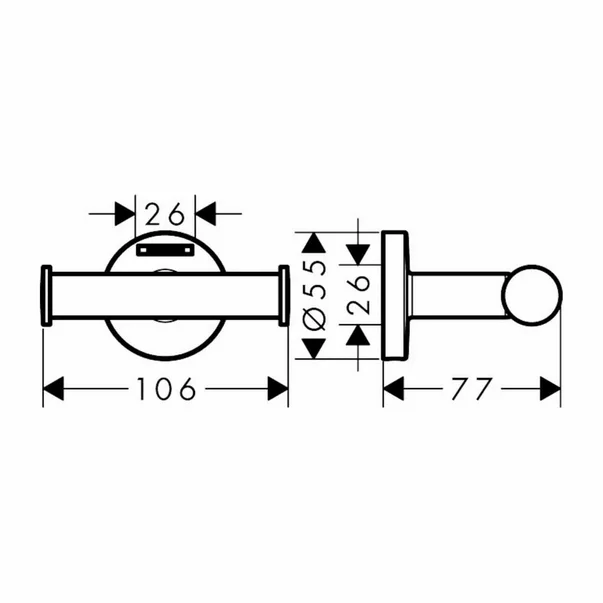 cuier-dublu-crom-hansgrohe-logis-universal-97266-2.webp