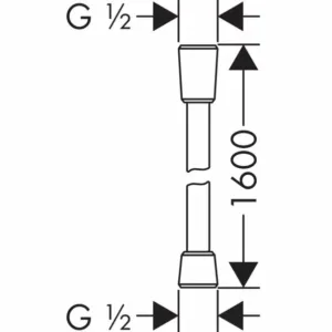 FURTUN DUS ISIFLEX 1.60 M, CU CONTROL DEBIT APA 6-16L/MIN