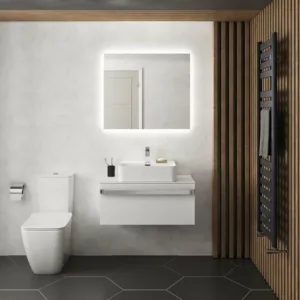 OGLINDA CU LUMINA AMBIENTALA PE 4 LATURI 60X70 LED 28.7W SISTEM DEZABURIRE