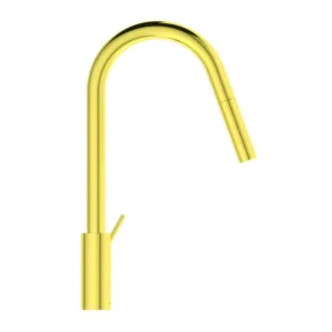 BATERIE BUCATARIE  GUSTO, PIPA INALTA PIVOTANTA 360, EXTRACTIBILA, BRUSHED GOLD