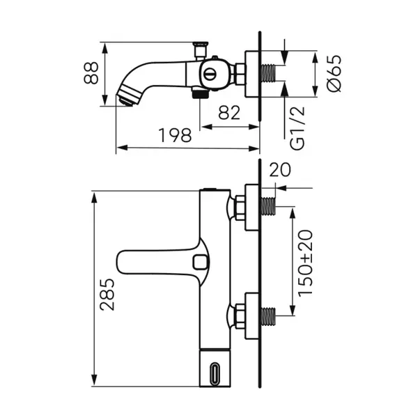 baterie-cada-dus-fdesign-meandro-monocomanda-crom-lucios-310552-2.webp