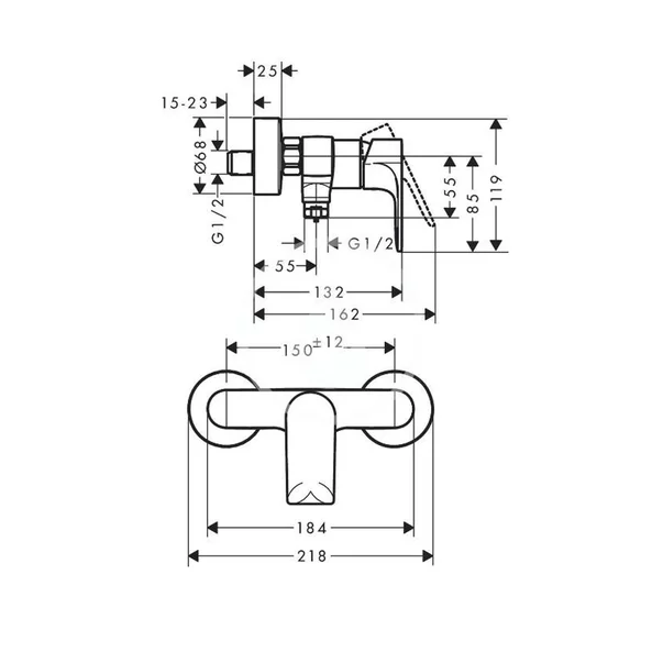 baterie-dus-hansgrohe-rebris-e-monocomanda-crom-lucios-162792-2.webp