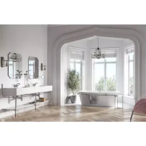 BATERIE LAVOAR LACRIMA CU VENTIL CLICK-CLACK, CROM