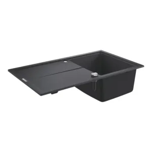 CHIUVETA BUCATARIE COMPOZIT K400, 86x50, CU 1 CUVA, REVERSIBILA GRANIT-NEGRU