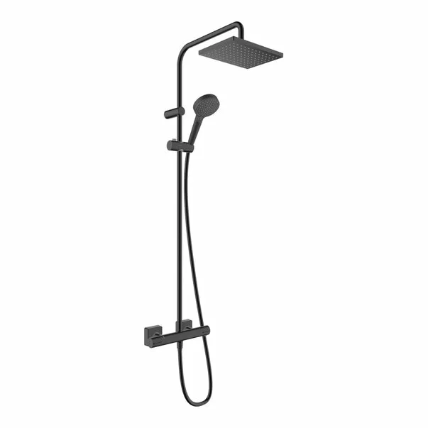 coloana-de-dus-termostatata-hansgrohe-vernis-shape-230-negru-mat-43416-2.webp