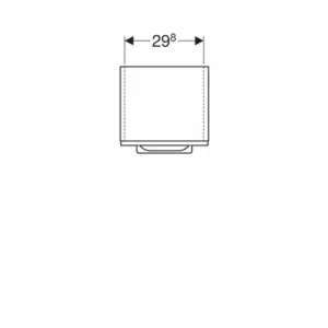 DULAP INALTIME 85 CM SELNOVA SQUARE CU O USA,ALB