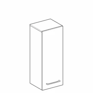 DULAP INALTIME 85 CM SELNOVA SQUARE CU O USA, NUC AMERICAN HICKORY