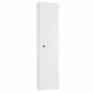 COLOANA ISOLE SUSPENDATA, 42X170X16.8 CM, O USA SOFT-CLOSE, 4 RAFTURI STICLA , FARA MANERE, ALB MAT