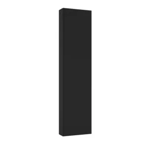 COLOANA MO-RE SUSPENDATA, 42X170X17 CM, O USA SOFT-CLOSE, 4 RAFTURI STICLA , FARA MANERE, NEGRU MAT