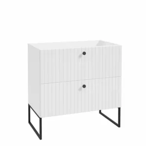 MOBILIER FUEGO 80, SUSPENDAT, 80X60X45 CM, DOUA SERTARE SOFT-CLOSE, FARA MANERE, ALB MAT