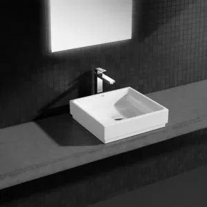 LAVOAR CUBE CERAMIC 50X47 MONTAJ PE BLAT PURE GUARD