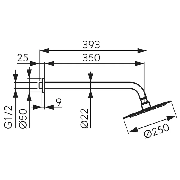 palarie-de-dus-rotunda-alb-mat-fdesign-inula-250-mm-396856-2.webp