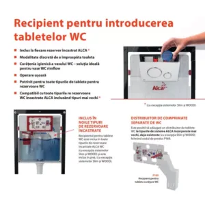 REZERVOR WC INCASTRAT PENTRU INSTALARI USCATE (IN GIPS CARTON)-SADROLMODUL