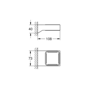 SUPORT PAHAR/SAPUNIERA/DOZATOR SELECTION CUBE