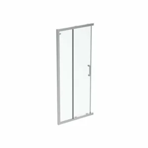 CABINA DE DUS PATRATA CONNECT 2, 90X90CM, H. 195, USI CULISANTE, STICLA 6MM TRATATA IDEALCLEAN, PROFIL CROM (NECESAR 2 BUC PT A FORMA O CABINA)